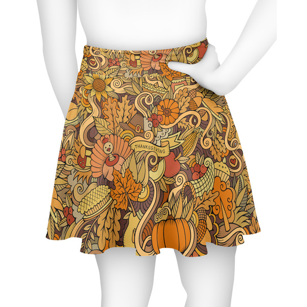 Thanksgiving Skater Skirt - Back