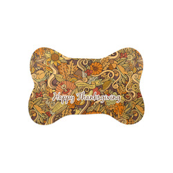 Thanksgiving Bone Shaped Dog Food Mat (Small)