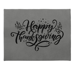 Thanksgiving Small Gift Box w/ Engraved Leather Lid