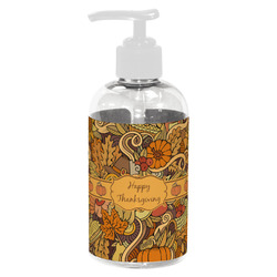 Thanksgiving Plastic Soap / Lotion Dispenser (8 oz - Small - White)