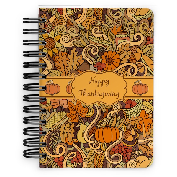 Custom Thanksgiving Spiral Notebook - 5x7