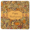 Thanksgiving Square Rubber Backed Coaster (Personalized)