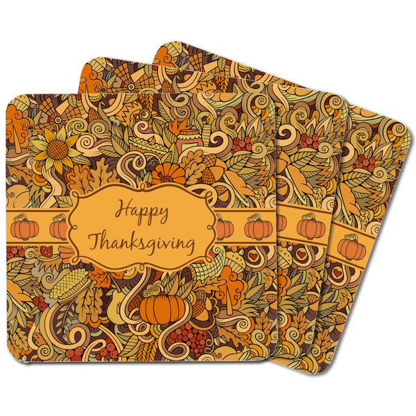 Thanksgiving Square Fridge Magnet - MAIN
