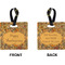 Thanksgiving Square Luggage Tag (Front + Back)