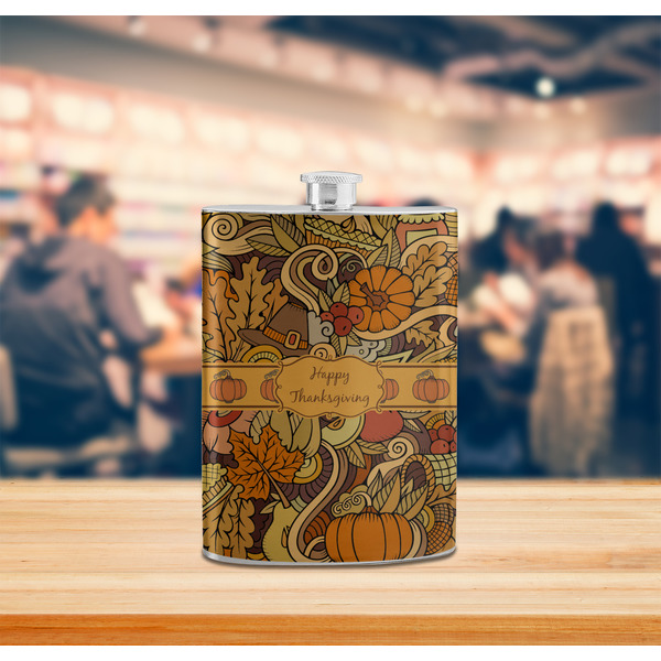 Thanksgiving Stainless Steel Flask - LIFESTYLE 2