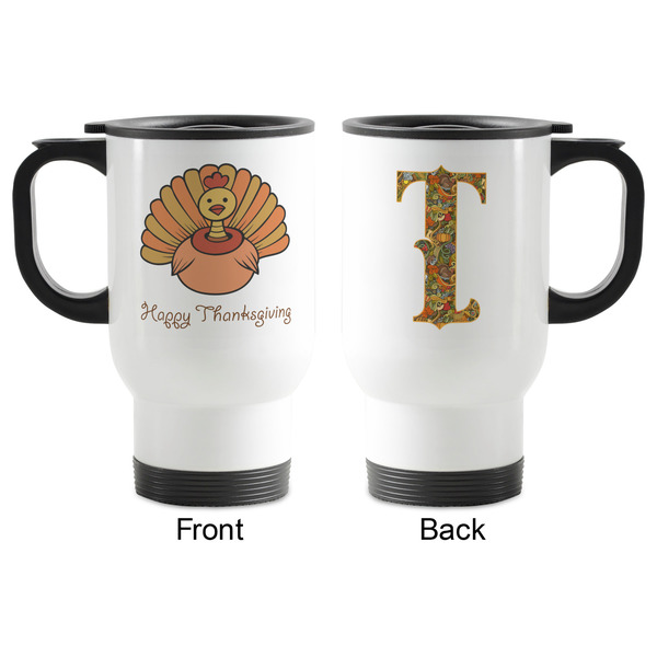 Thanksgiving Stainless Steel Travel Mug with Handle - Apvl