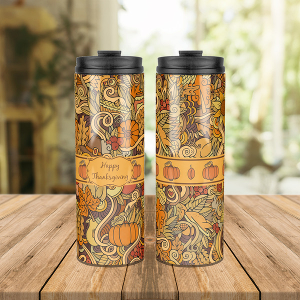 Thanksgiving Stainless Steel Tumbler - Lifestyle