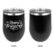 Thanksgiving Stainless Wine Tumblers - Black - Single Sided - Approval