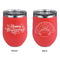 Thanksgiving Stainless Wine Tumblers - Coral - Double Sided - Approval