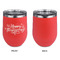 Thanksgiving Stainless Wine Tumblers - Coral - Single Sided - Approval