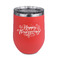 Thanksgiving Stemless Stainless Steel Wine Tumbler - Coral - Single Sided