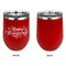 Thanksgiving Stainless Wine Tumblers - Red - Single Sided - Approval