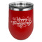 Thanksgiving Stainless Wine Tumblers - Red - Single Sided - Front