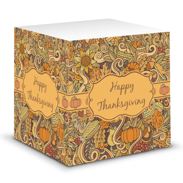 Custom Thanksgiving Sticky Note Cube (Personalized)