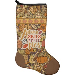 Thanksgiving Holiday Stocking - Single-Sided - Neoprene