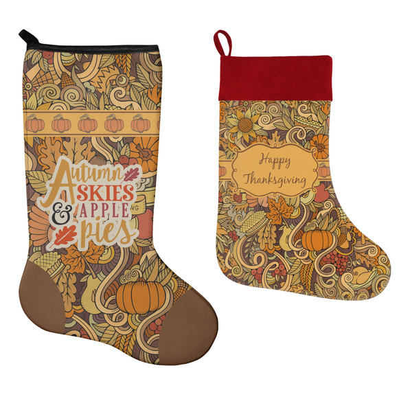 Thanksgiving Stockings - Side by Side compare