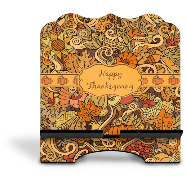 Thanksgiving Stylized Tablet Stand - Front without iPad