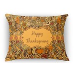 Thanksgiving Rectangular Throw Pillow Case - 12"x18" (Personalized)