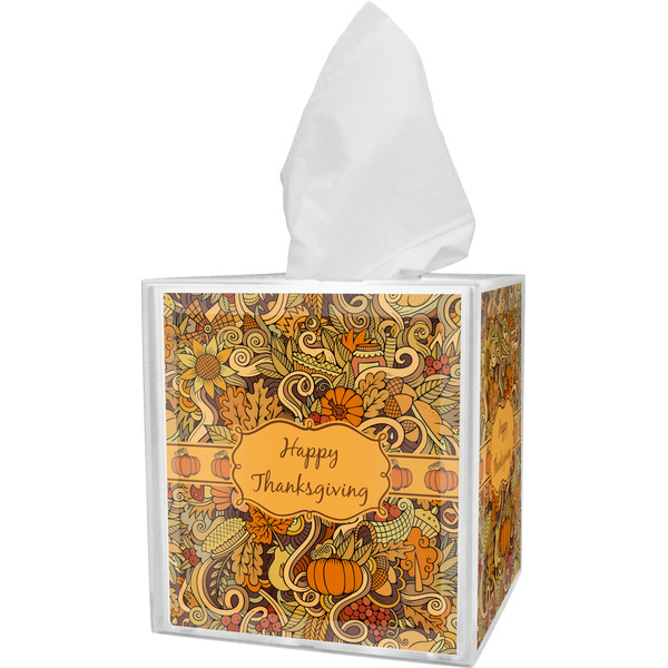 Custom Thanksgiving Tissue Box Cover (Personalized)