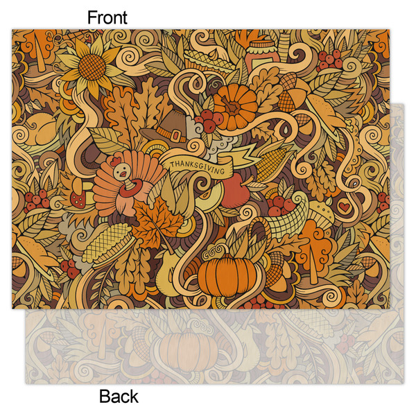Thanksgiving Tissue Paper - Heavyweight - Large - Front & Back