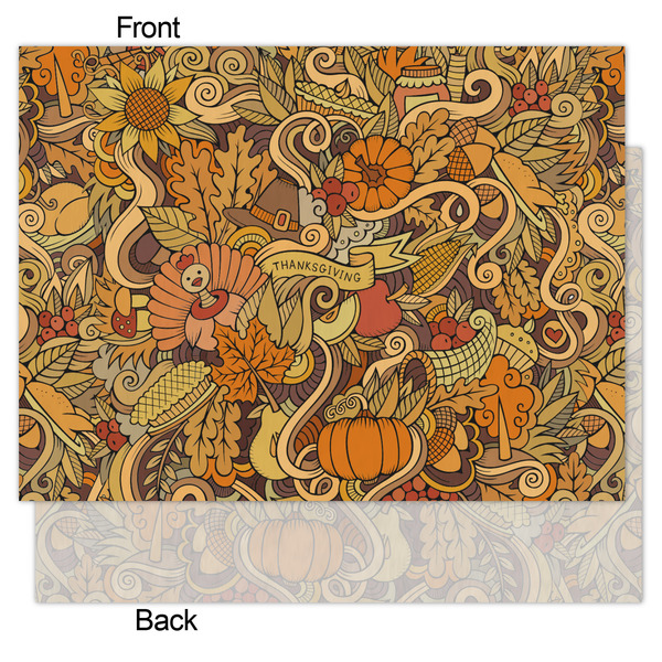 Thanksgiving Tissue Paper - Lightweight - Medium - Front & Back