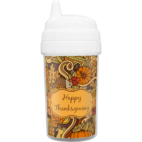 Custom Thanksgiving Toddler Sippy Cup (Personalized)