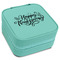 Thanksgiving Travel Jewelry Box - Teal Leather