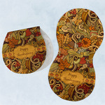 Thanksgiving Burp Pads - Velour - Set of 2