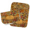Thanksgiving Two Rectangle Burp Cloths - Open & Folded