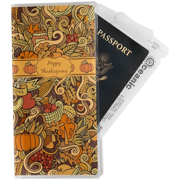 Custom Thanksgiving Travel Document Holder