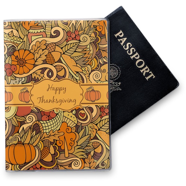 Custom Thanksgiving Vinyl Passport Holder (Personalized)