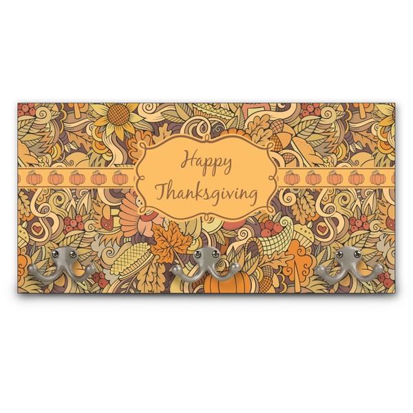 Custom Thanksgiving Wall Mounted Coat Rack (Personalized)
