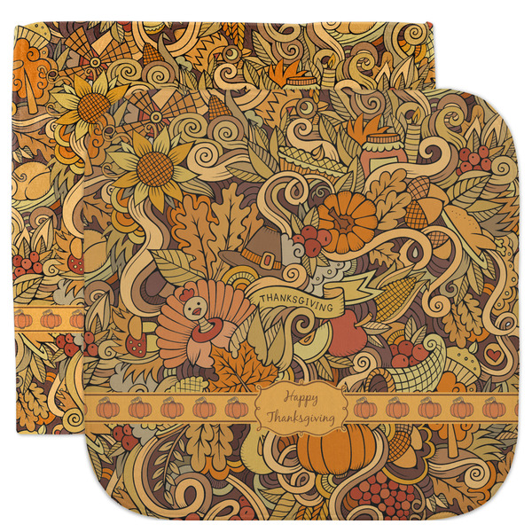 Custom Thanksgiving Facecloth / Wash Cloth (Personalized)