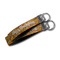 Thanksgiving Webbing Keychain FOBs - Size Comparison