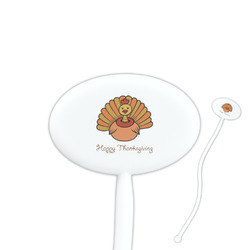 Thanksgiving Oval Plastic Stir Sticks