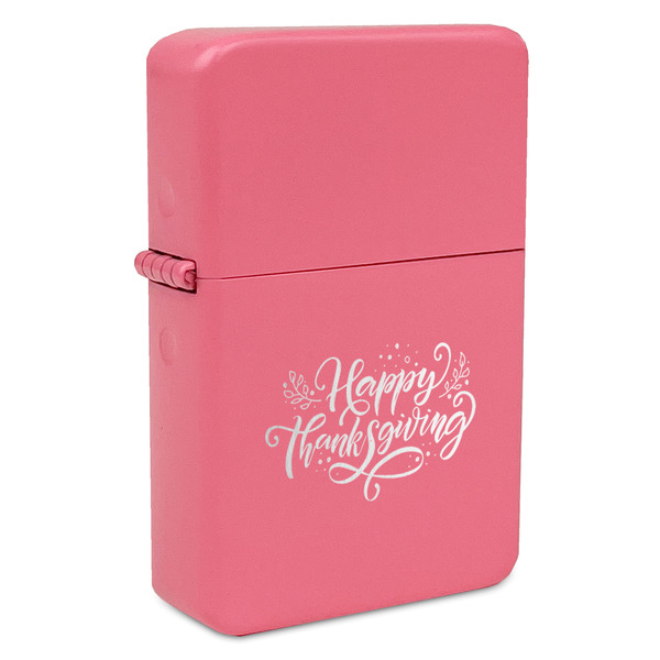 Thanksgiving Windproof Lighters - Pink - Front/Main