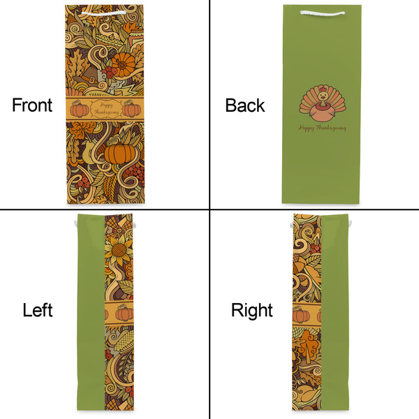 Thanksgiving Wine Gift Bag - Gloss - Approval