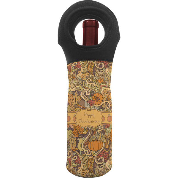Custom Thanksgiving Wine Tote Bag (Personalized)