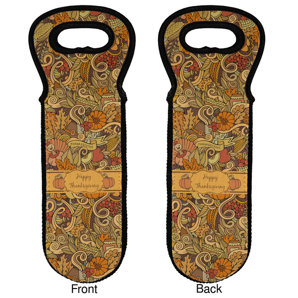 Thanksgiving Wine Tote Front & Back