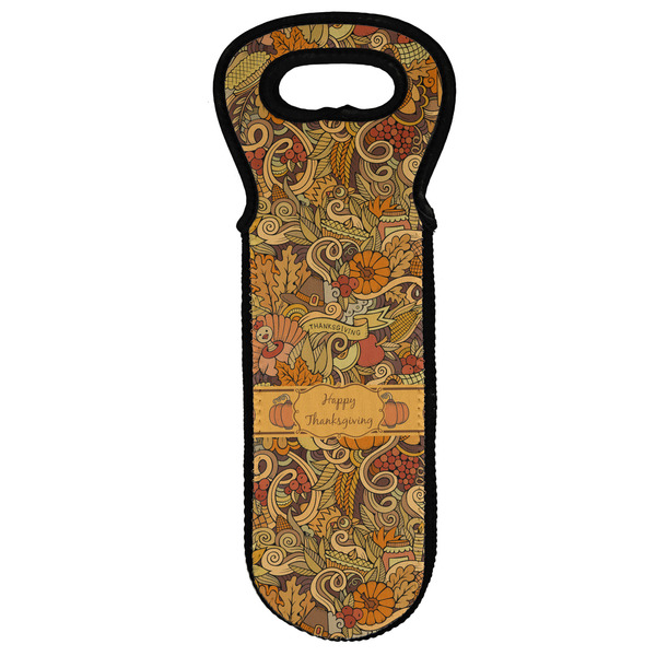 Custom Thanksgiving Wine Tote Bag (Personalized)