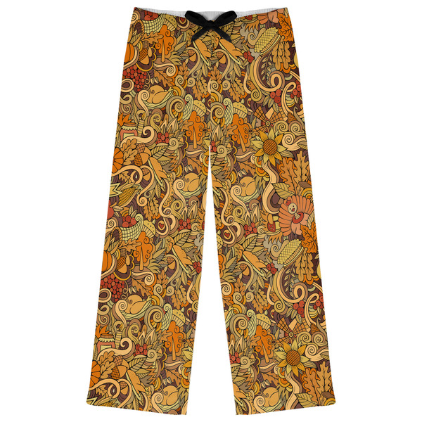 Custom Thanksgiving Womens Pajama Pants - S