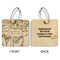 Thanksgiving Wood Luggage Tags - Square - Approval