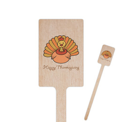 Thanksgiving 6.25" Rectangle Wooden Stir Sticks - Double Sided