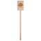 Thanksgiving Wooden 6.25" Stir Stick - Rectangular - Single Stick
