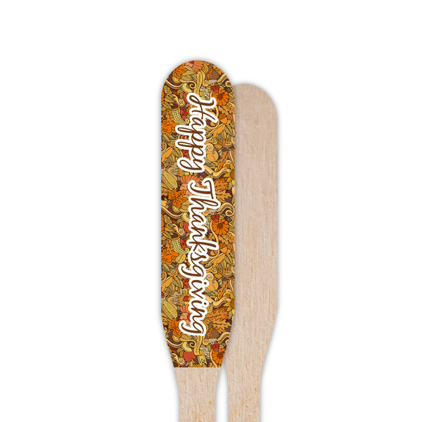 Thanksgiving Wooden Food Pick - Paddle - Single Sided - Front & Back