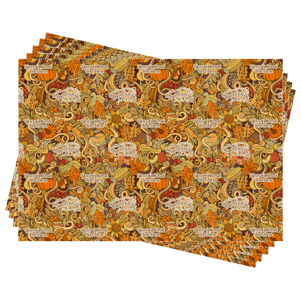 Thanksgiving Wrapping Paper - Front & Back - Sheets Approval