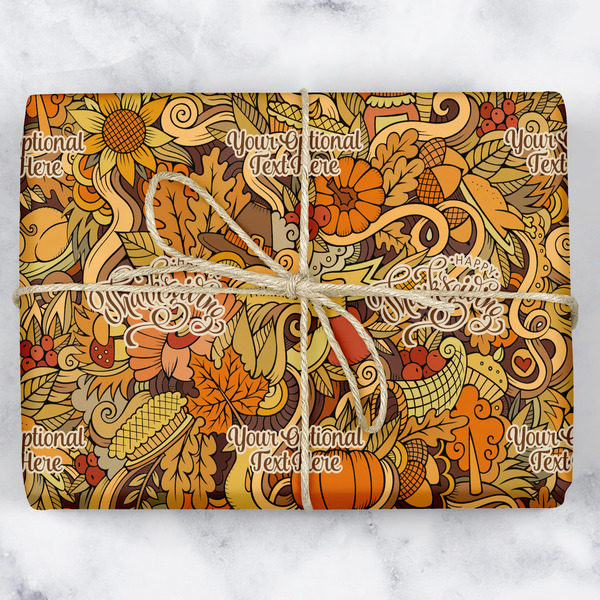 Custom Thanksgiving Wrapping Paper