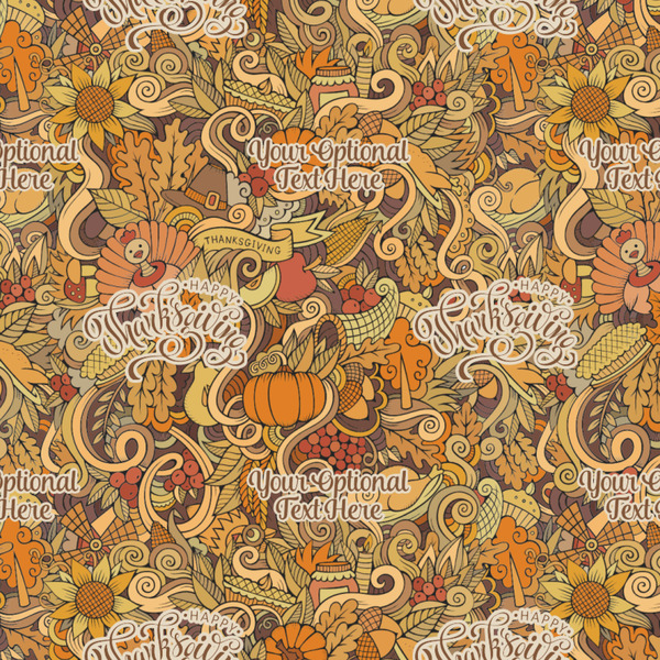 Thanksgiving Wrapping Paper Square