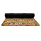 Thanksgiving Yoga Mat Rolled up Black Rubber Backing
