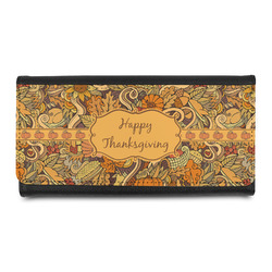 Thanksgiving Leatherette Ladies Wallet (Personalized)